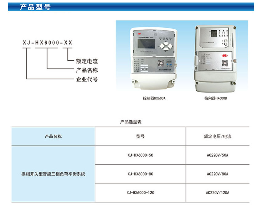 XJHX6000换相开关型智能三相负荷平衡系统